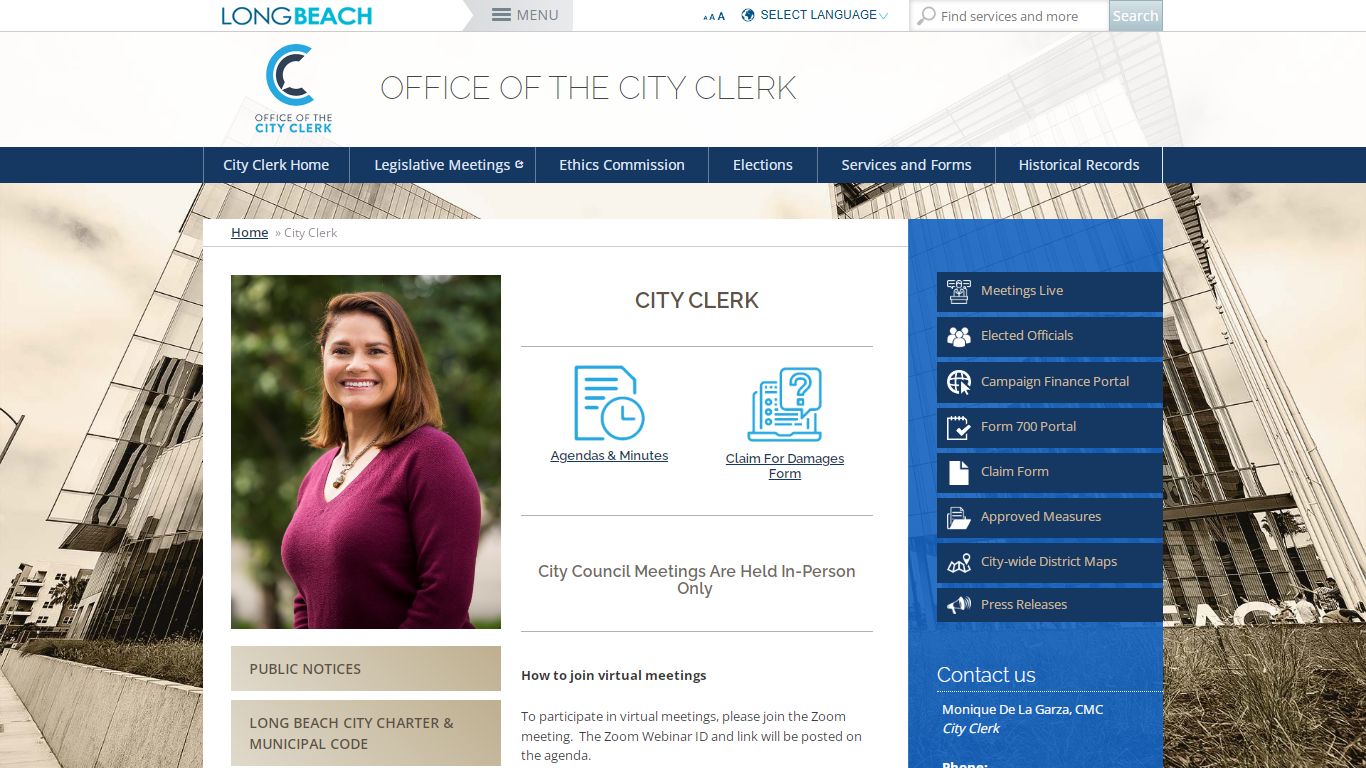 City Clerk - Long Beach, California